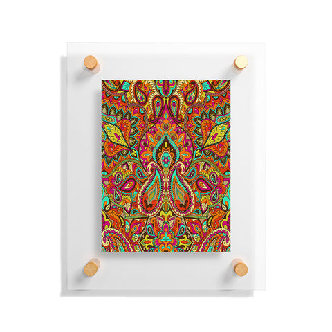 Aimee St Hill Paisley Orange Floating Acrylic Print