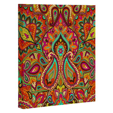 Aimee St Hill Paisley Orange Art Canvas