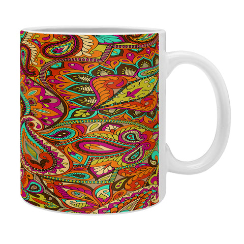 Aimee St Hill Paisley Orange Coffee Mug