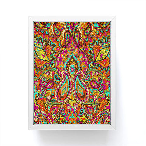 Aimee St Hill Paisley Orange Framed Mini Art Print