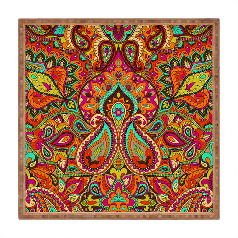Aimee St Hill Paisley Orange Square Tray