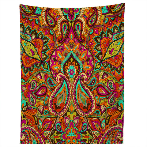 Aimee St Hill Paisley Orange Tapestry