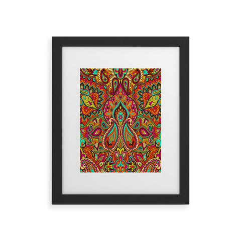 Aimee St Hill Paisley Orange Framed Art Print