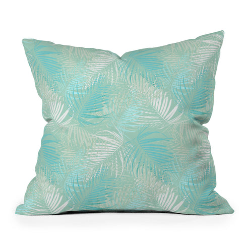 Aimee St Hill Pale Palm Throw Pillow