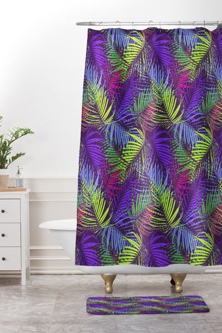 Aimee St Hill Palm Shower Curtain And Mat