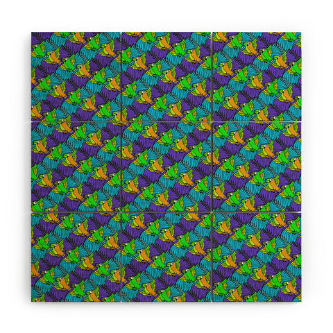 Aimee St Hill Parrots Wood Wall Mural