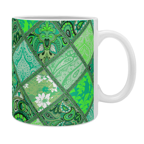 Aimee St Hill Patchwork Paisley Green Coffee Mug