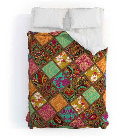 Aimee St Hill Patchwork Paisley Orange Comforter