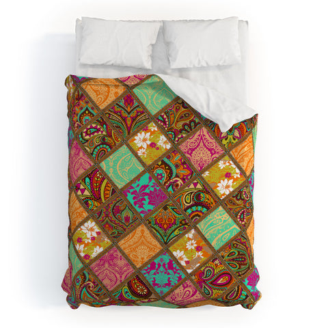 Aimee St Hill Patchwork Paisley Orange Duvet Cover