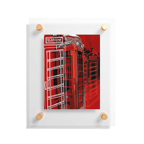 Aimee St Hill Phone Box Floating Acrylic Print