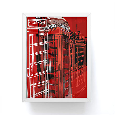 Aimee St Hill Phone Box Framed Mini Art Print