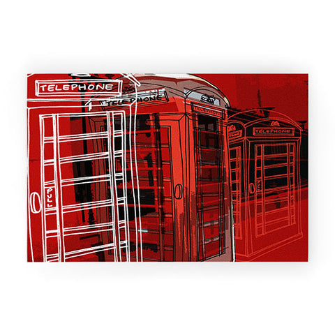 Aimee St Hill Phone Box Welcome Mat