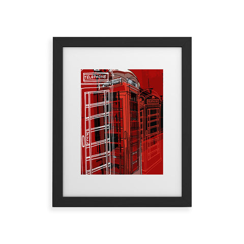 Aimee St Hill Phone Box Framed Art Print