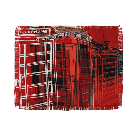 Aimee St Hill Phone Box Throw Blanket
