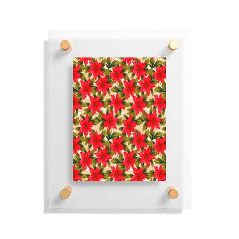 Aimee St Hill Poinsettia Floating Acrylic Print