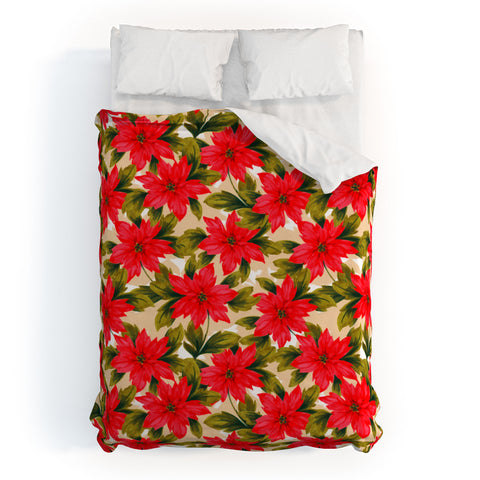 Aimee St Hill Poinsettia Duvet Cover