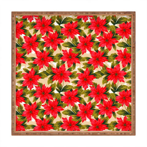 Aimee St Hill Poinsettia Square Tray