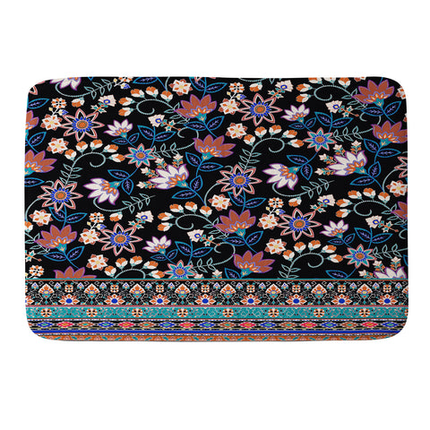 Aimee St Hill Semera Floral Midnight Memory Foam Bath Mat