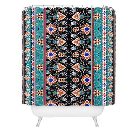 Aimee St Hill Semera Stripe Midnight Shower Curtain