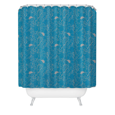 Aimee St Hill Simply June Blue Shower Curtain