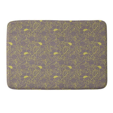 Aimee St Hill Simply June Yellow Memory Foam Bath Mat
