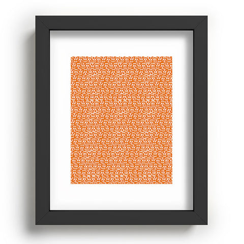 Aimee St Hill Skulls Orange Recessed Framing Rectangle