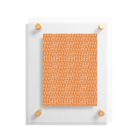 Aimee St Hill Skulls Orange Floating Acrylic Print