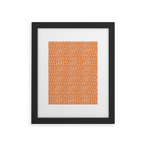 Aimee St Hill Skulls Orange Framed Art Print