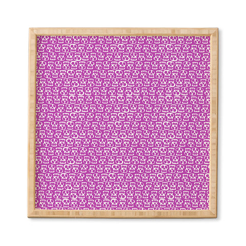 Aimee St Hill Skulls Purple Framed Wall Art
