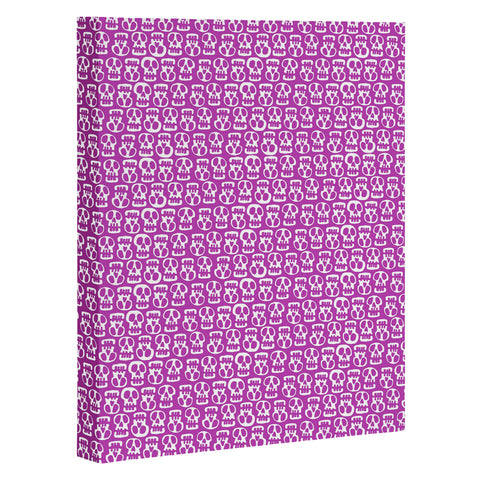 Aimee St Hill Skulls Purple Art Canvas
