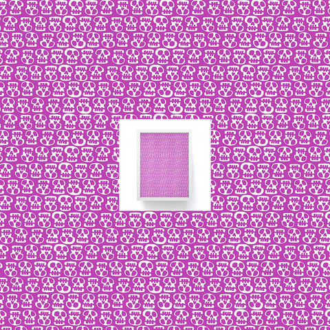 Aimee St Hill Skulls Purple Framed Mini Art Print