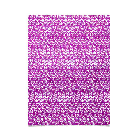 Aimee St Hill Skulls Purple Poster