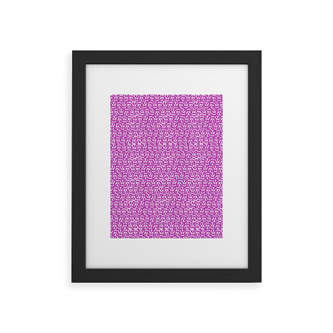 Aimee St Hill Skulls Purple Framed Art Print
