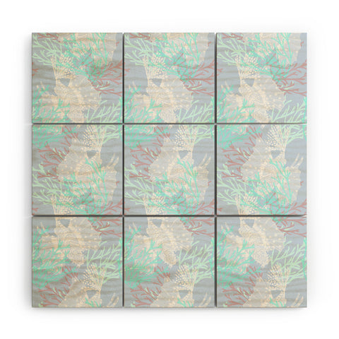 Aimee St Hill Tiger Fish Blue Wood Wall Mural