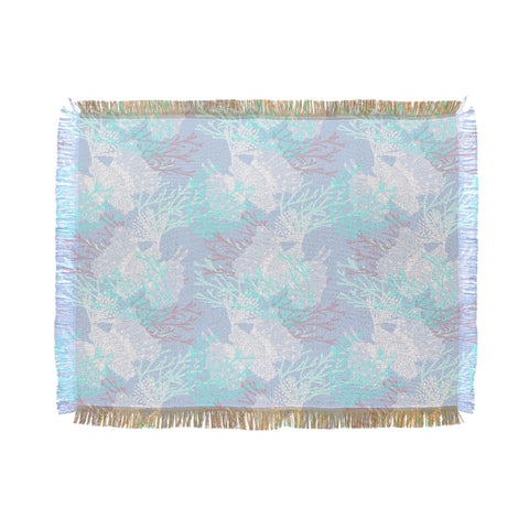 Aimee St Hill Tiger Fish Blue Throw Blanket