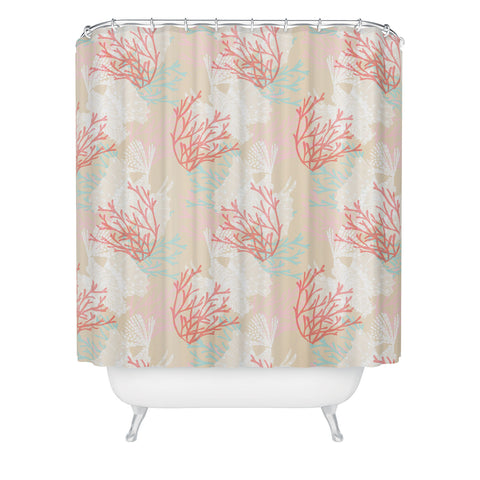 Aimee St Hill Tiger Fish Pink Shower Curtain