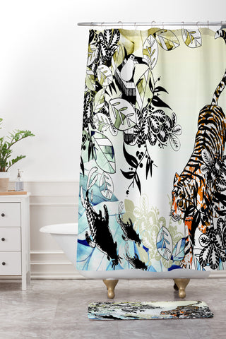 Aimee St Hill Tiger Tiger Shower Curtain And Mat