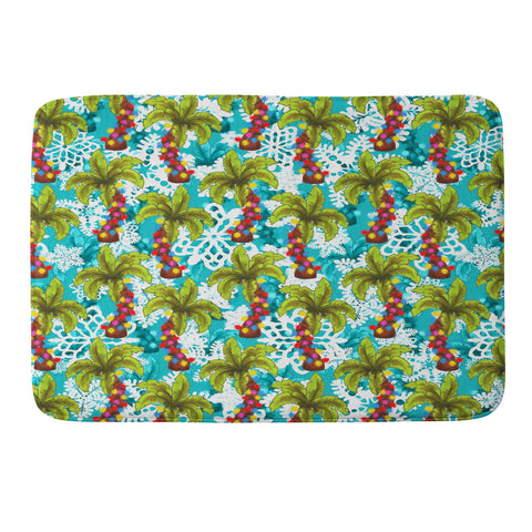 Aimee St Hill Tropical Christmas Memory Foam Bath Mat