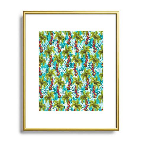 Aimee St Hill Tropical Christmas Metal Framed Art Print