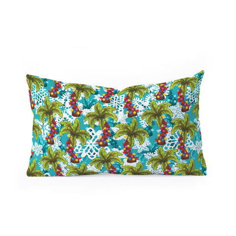 Aimee St Hill Tropical Christmas Oblong Throw Pillow