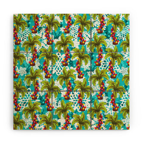 Aimee St Hill Tropical Christmas Wood Wall Mural