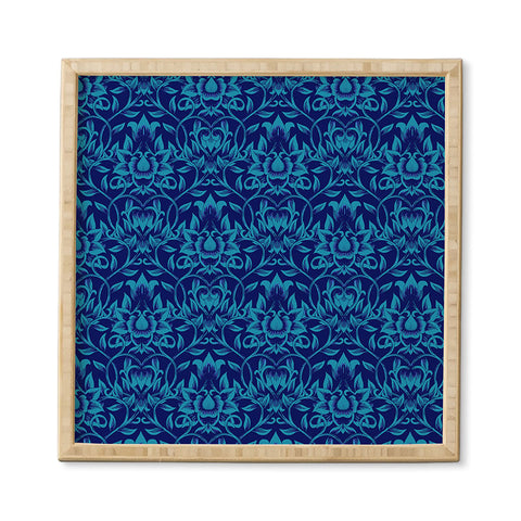 Aimee St Hill Vine Blue Framed Wall Art