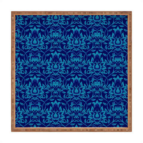 Aimee St Hill Vine Blue Square Tray