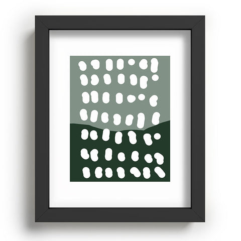 Aleeya Jones Abstract landscape 3 Recessed Framing Rectangle