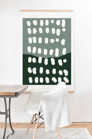 Aleeya Jones Abstract landscape 3 Art Print And Hanger