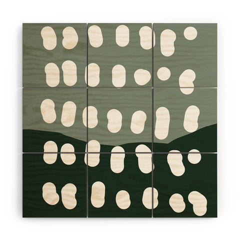 Aleeya Jones Abstract landscape 3 Wood Wall Mural