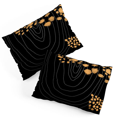 Aleeya Jones Black Gold Pillow Shams