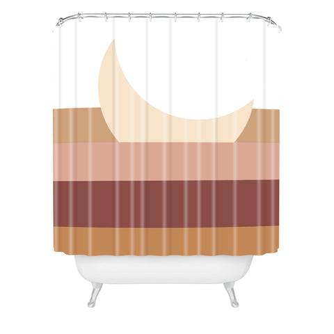 Aleeya Jones Boho moon Shower Curtain