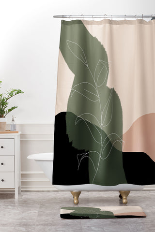 Aleeya Jones Boho print Shower Curtain And Mat