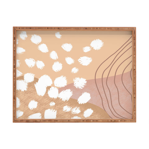 Aleeya Jones Modern Abstract nudes Rectangular Tray
